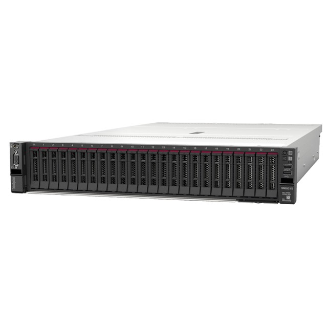 Server Lenovo ThinkSystem SR650 V4, 2x Intel® Xeon® 6505P 2.20GHz 12C/24T, RAM 64GB (2x 32GB RDIMM 6400MT/s), HDD 1.2TB SAS 10K x2, RAID 545-B, PSU Redundant 1300W, XClarity Controller Premier, 3Y Warranty