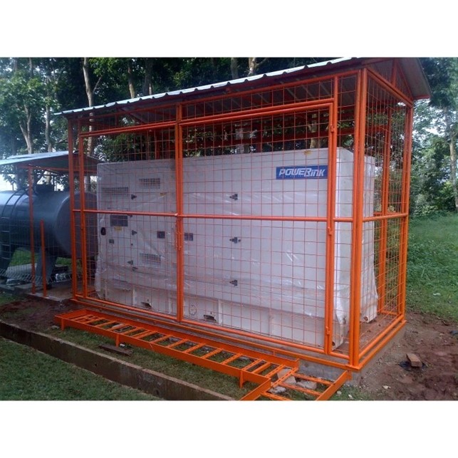 Pagar Pengaman Tralis Besi Genset 50kVA