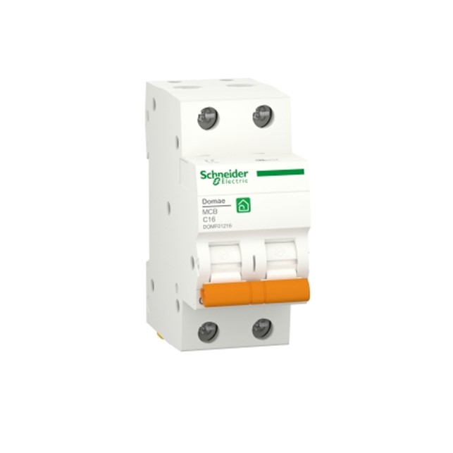 Miniature circuit breaker, Domae, 2P, 16 A, C Curve, 6000 A