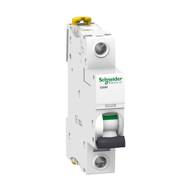 Schneider iC60H - miniature circuit breaker - 1P - 63A - D curve