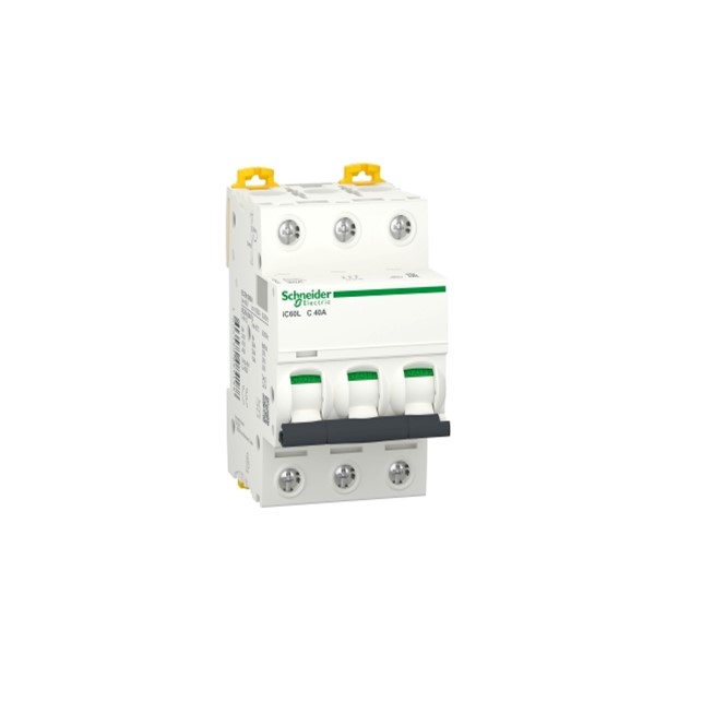 Schneider iC60L - miniature circuit breaker - 3P - 40A - C curve