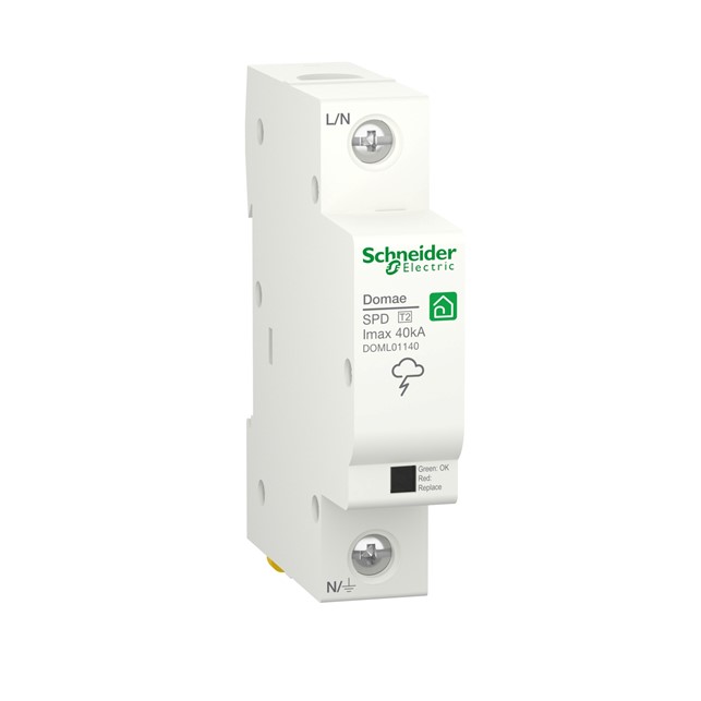 Schneider Surge Protection Device, Domae, 1P, T2, 40 kA