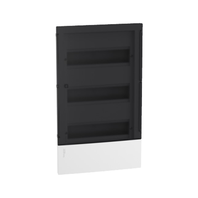 mini Pragma recessed enclosure - 3 x 12 modules - smoked door
