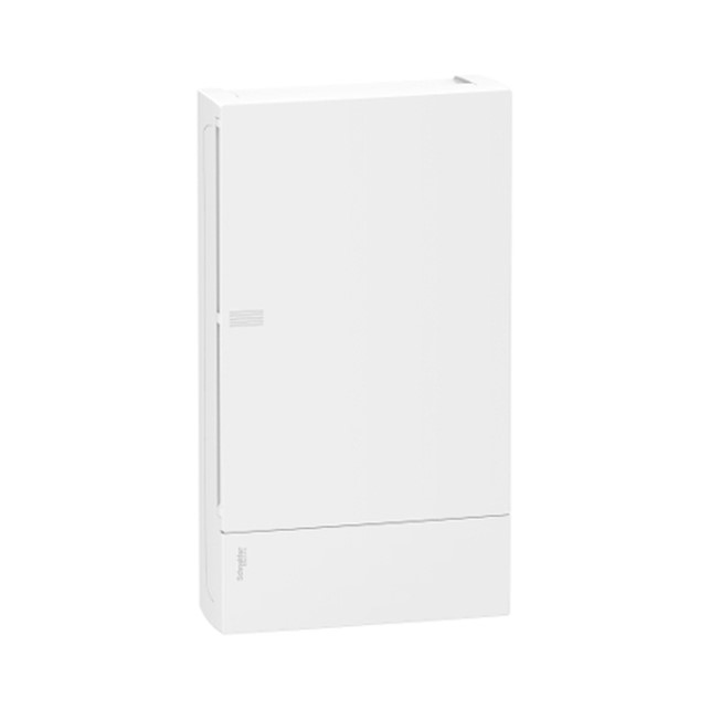 Schneider Electric Mini Pragma Recessed Enclosure MIP22104 1x4 Modules, Plain Door 1unit