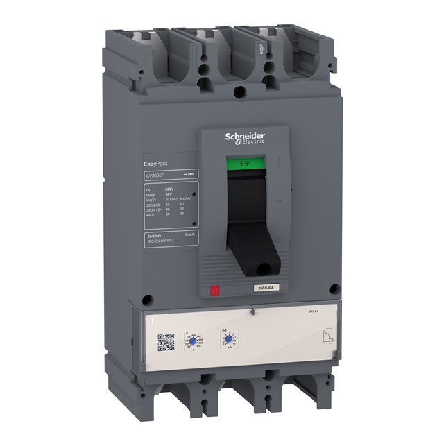 Schneider Easypact CVS - CVS630F ETS 2.3 circuit breaker - 630 A - 3P/3d (LV563505)