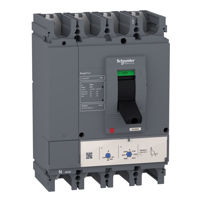 Schneider Easypact CVS - CVS400F TM400D circuit breaker - 4P/3d