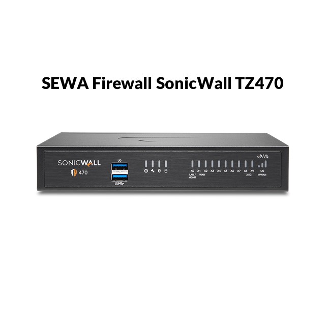 Sewa Firewall SonicWall TZ470 Total Secure - Essential Edition / Bulan