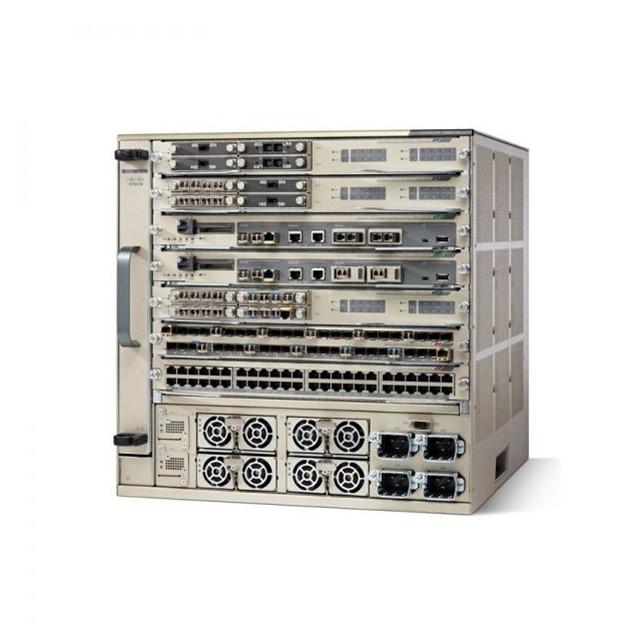 Cisco Catalyst 6807-XL Chassis Bundle Fan Tray, Sup6T and 2 Power Supplies, IP Services only (C6807-XL-S6T-BUN)