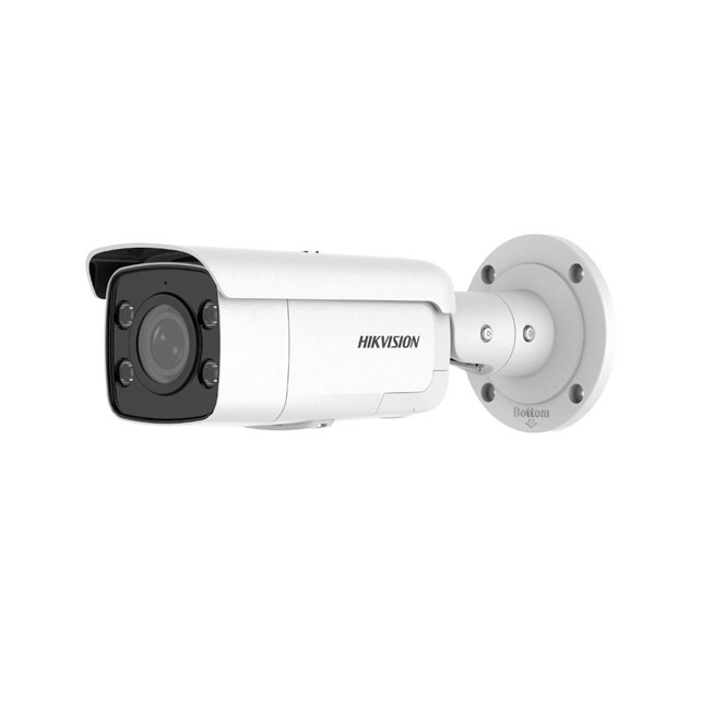 HikVision 8 MP ColorVu Strobe Light and Audible Warning Fixed Bullet Network Camera (DS-2CD2T87G2-LSU/SL)