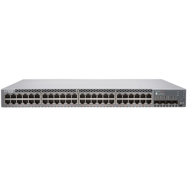 Juniper Switch EX3400 48 Port 10/100/1000 BaseT PoE+, 4x 1/10G SFP/SFP+, 2x 40G QSFP+ (EX3400-48P)