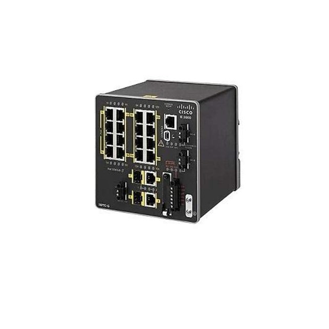 Cisco IE2000 with 16FE Copper (4 PoE+) and 2GE uplinks (Lan Base) (IE-2000-16PTC-G-E)