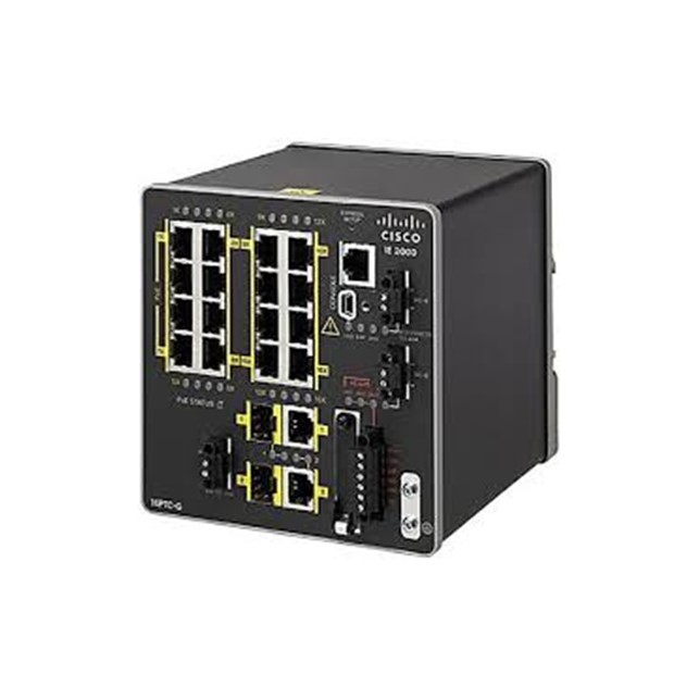 Cisco IE2000 with 16FE Copper, 2GE SFP/T and 2FE SFP (Lan Base) (IE-2000-16TC-G-E)
