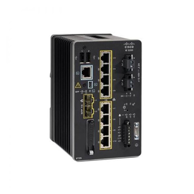 Cisco Catalyst IE3200 Rugged Series Fixed System, Network Essentials (IE-3200-8T2S-E)