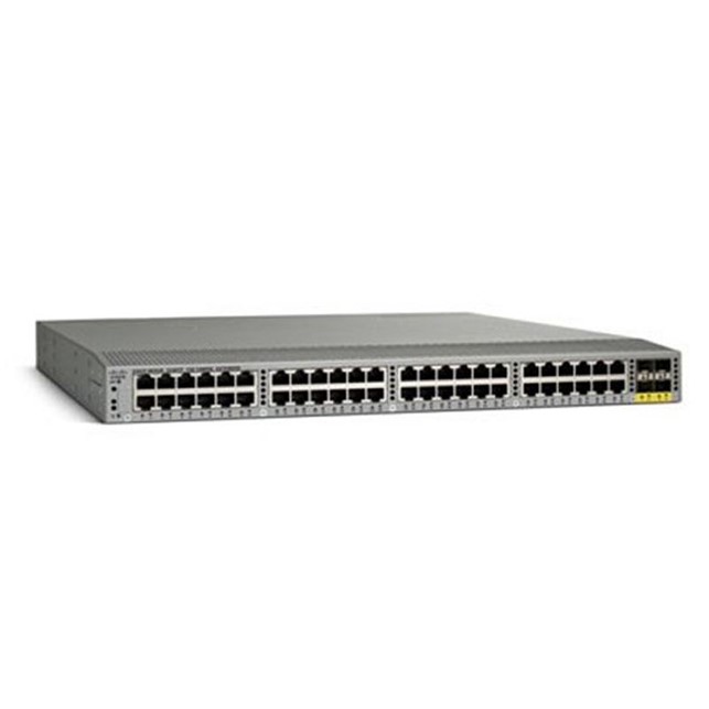 Cisco Nexus 2248TP-E Series 1GE Fabric Extender, 2PS, 1 Fan Module, 48x100/1000Base-T + 4x10GE (includes 8 Fabric Extender Transceivers) (N2K-C2248TF-E)