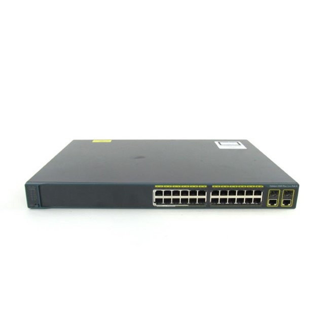 Cisco Switch Cisco Catalyst 2960 plus 24 Port 10/100 (8 PoE) + 2 T/SFP LAN Base (WS-C2960+24LC-L)