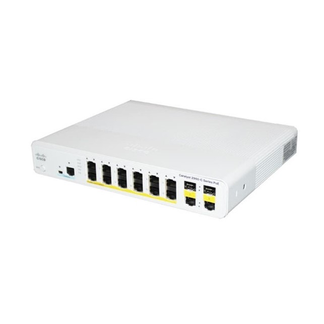 Cisco Switch Cisco Catalyst 2960C Switch 12 FE PoE, 2 x Dual Uplink, Lan Base (WS-C2960C-12PC-L)