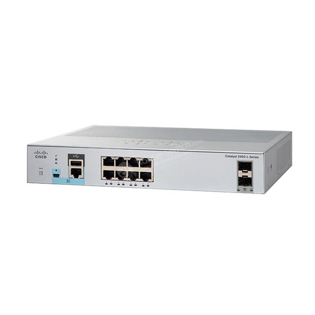 Cisco Switch Catalyst 2960L 8 port GigE, 2 x 1G SFP, LAN Lite (WS-C2960L-8TS-LL)