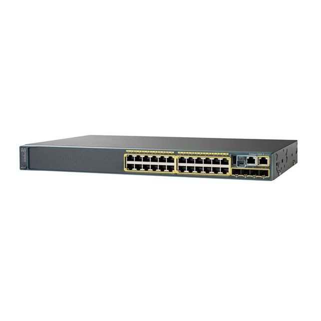 Cisco Switch Catalyst 2960-X 24 GigE PoE 370W, 2 x 10G SFP+, LAN Base (WS-C2960X-24PD-L)
