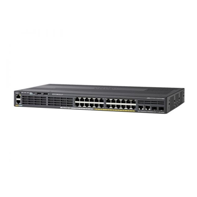 Cisco Switch Catalyst 2960-X 24 GigE(8 PoE), 2 x 1G SFP, 2 X 10/100/1000 BT,  LAN Base  (WS-C2960X-24PSQ-L)