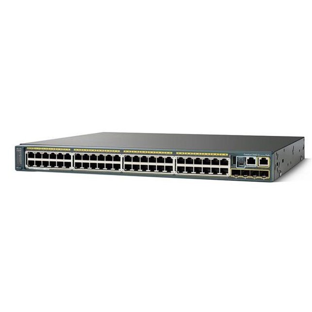 Cisco Switch Catalyst 2960-X 48 GigE PoE 740W, 2 x 10G SFP+, LAN Base (WS-C2960X-48FPD-L)