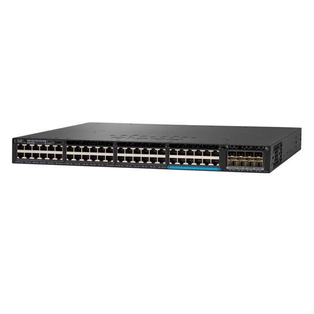 Cisco Catalyst Stackable 12 100M/1G/2.5G/5G/10G Cisco UPOE™ downlink ports (WS-C3650-12X48UQ-E)