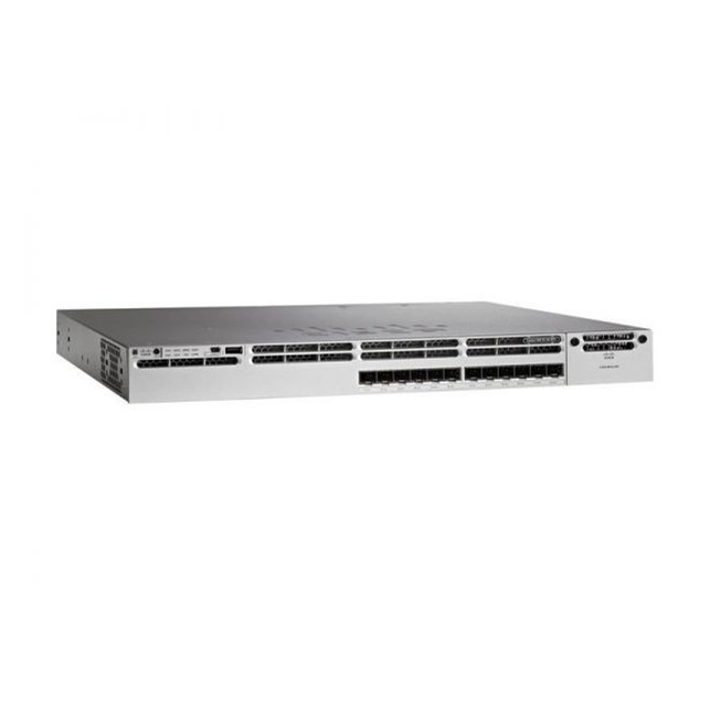 Cisco Catalyst C3850-12XS-E Switch Layer 3 - 12 SFP/SFP+ - 1G/10G (WS-C3850-12XS-E)