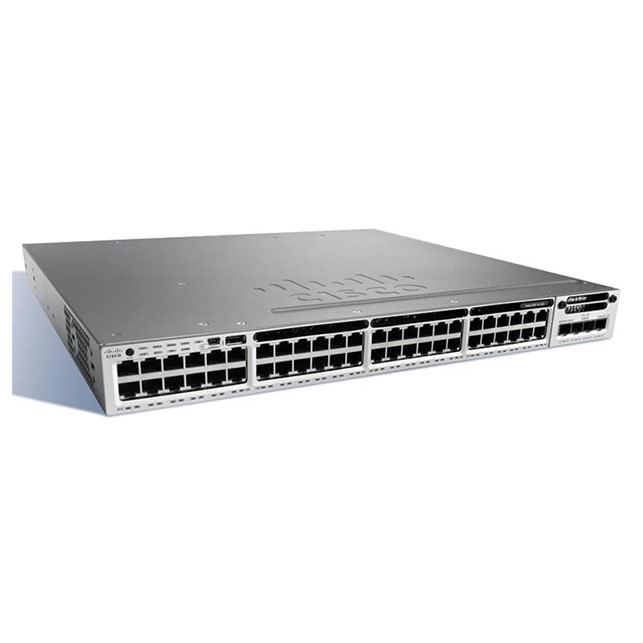 Cisco Cisco Catalyst C3850-48F Switch Layer 3 - 48 * 10/100/1000 Ethernet POE+ ports - IP Base - managed- stackable (WS-C3850-48F-S)