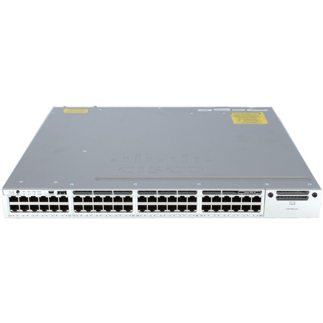 Cisco Catalyst C3850-48T Switch Layer 3 - 48 * 10/100/1000 Ethernet ports - IP Base - managed- stackable (WS-C3850-48T-S)