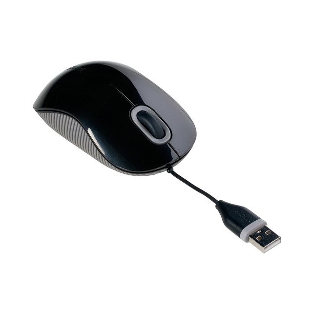 Targus AMU76AP Cord-Storing Optical Mouse