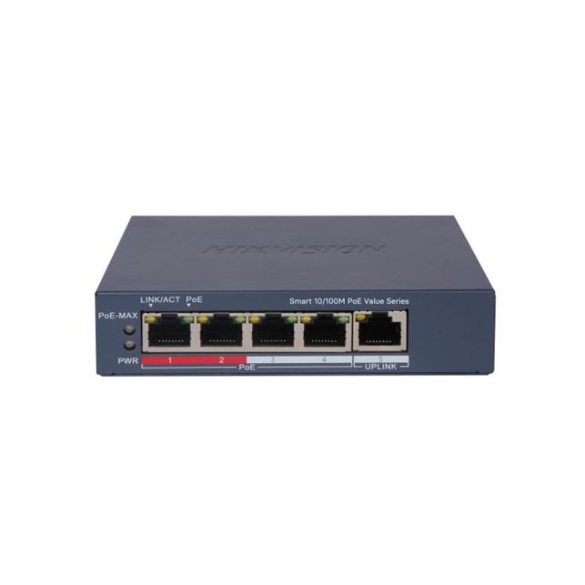 HikVision 4 Port Fast Ethernet Smart POE Switch (DS-3E1105P-EI/M)