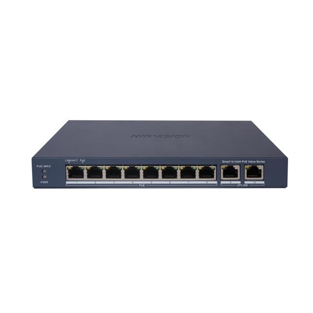 HikVision 8 Port Fast Ethernet Smart POE Switch (DS-3E1310P-EI/M)