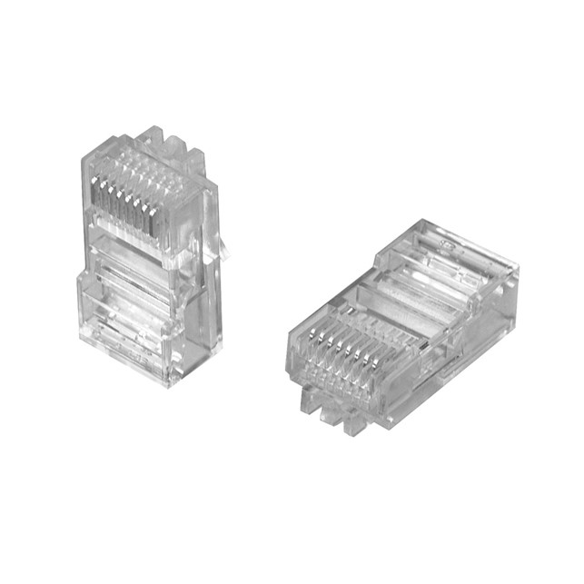 CommScope Modular Plug Kit, Category 5, unshielded, 8-position, flat oval, 2.54 x 8.89 mm OD,  50/bag (6-554720-5)