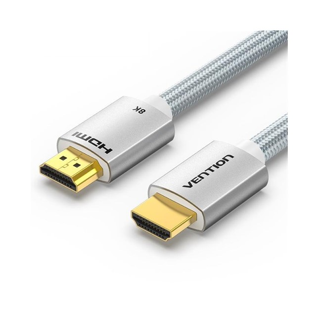Vention HDMI Male to Male Cable 8K 1M Silver Aluminum Alloy Type (ALCIF)