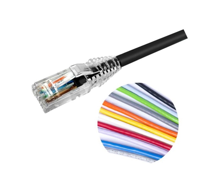 Commscope Category 5e U/UTP Patch Cord, RJ45 to RJ45, 4-pair, Non-Plenum, Blue Jacket 10ft (CO155D2-0ZF010)