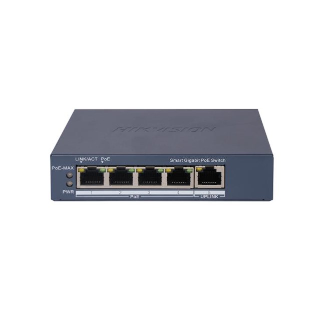 HikVision 4 Port Gigabit Smart POE Switch (DS-3E1505P-EI)