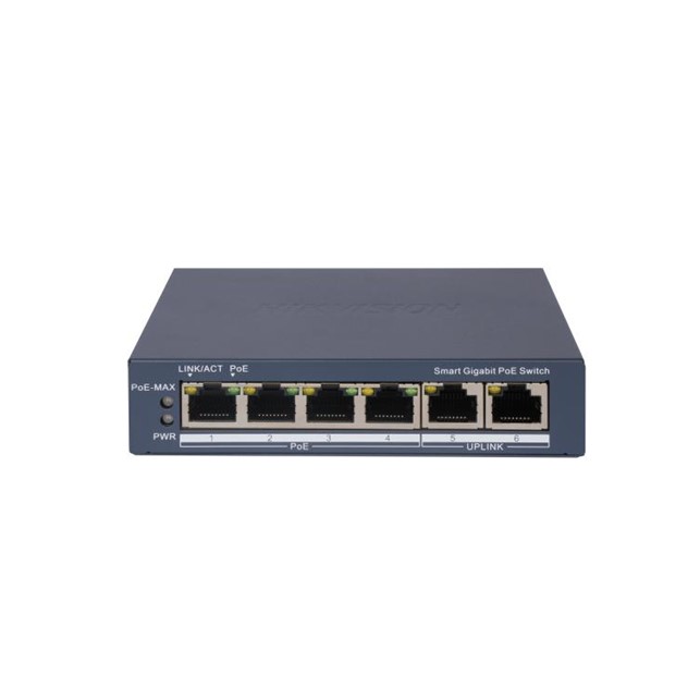 HikVision 4 Port Gigabit Smart POE Switch (DS-3E1506P-EI)