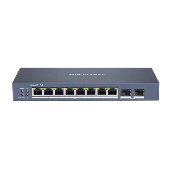 HikVision 8 Port Gigabit Smart POE Switch (DS-3E1510P-SI)
