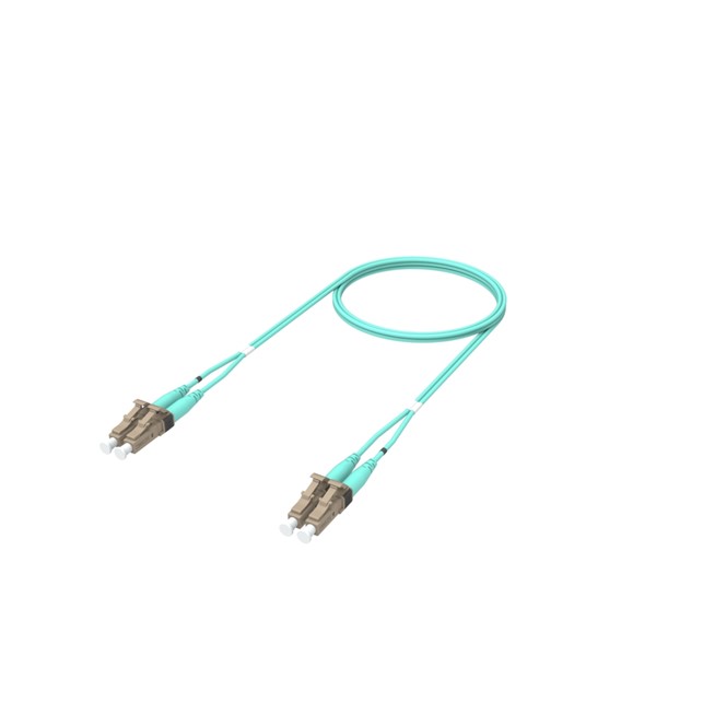 Commscope Fiber Optic Patch Cord, OM3, LC to LC duplex, 1.8 mm LSZH & OFNR, 75M (7-2105027-5)