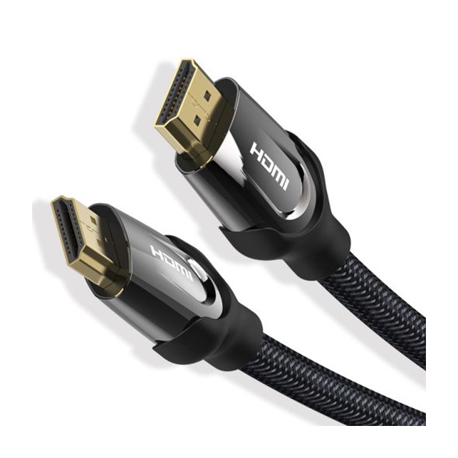 Vention Nylon Braided HDMI Cable 0.75M Black Metal Type (VAA-B05-B075)