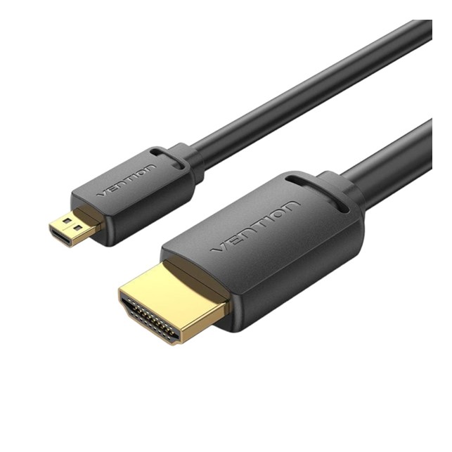 Vention HDMI-D Male to HDMI-A Male 4K HD Cable 3M Black (AGIBI)