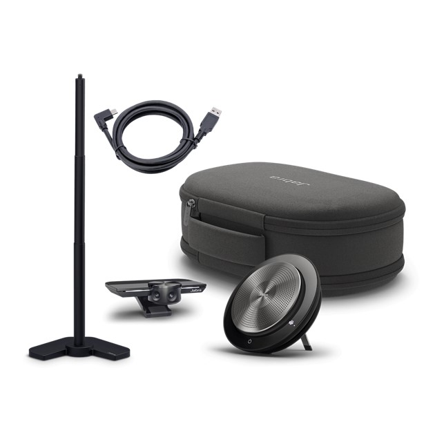Jabra PanaCast Meet Anywhere+ (Jabra PanaCast, Speak 750 UC, Table Stand 1.8m / 5.9ft USB A-C cable, Travel Case)