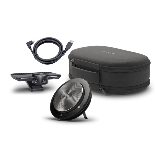 Jabra PanaCast Meet Anywhere+ (Jabra PanaCast, Speak 750 MS, Table Stand 1.8m / 5.9ft USB A-C cable, Travel Case)