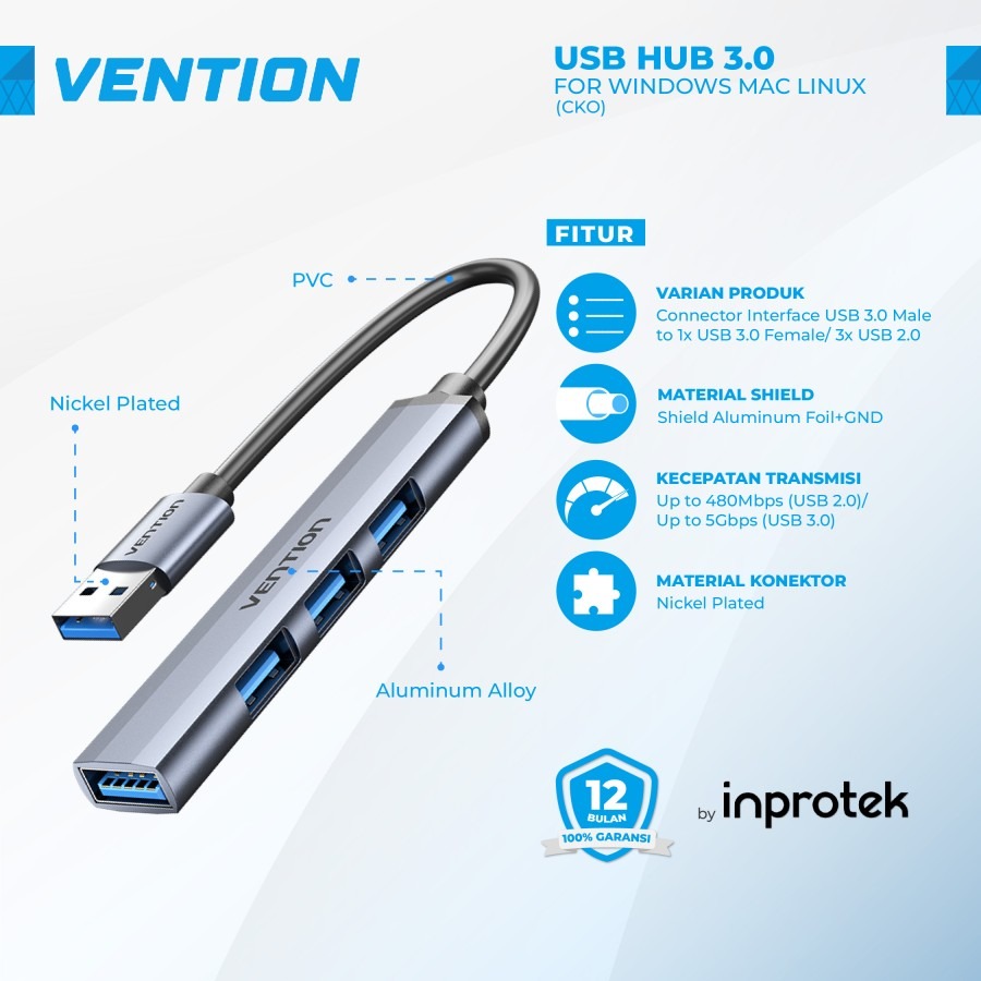 Vention USB HUB 3.0 FOR WINDOWS MAC LINUX