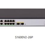 H3C LS-1600V2-26P-GL L2 Ethernet Switch with 24*10/100/1000BASE-T Ports and 2*1G/10G SFP+ Ports (AC)