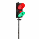 Lampu Traffic Light Red Green 30cm Traffic Led 2 Aspek Merah Hijau - Red Green 20 CM + Tiang 3 Mtr